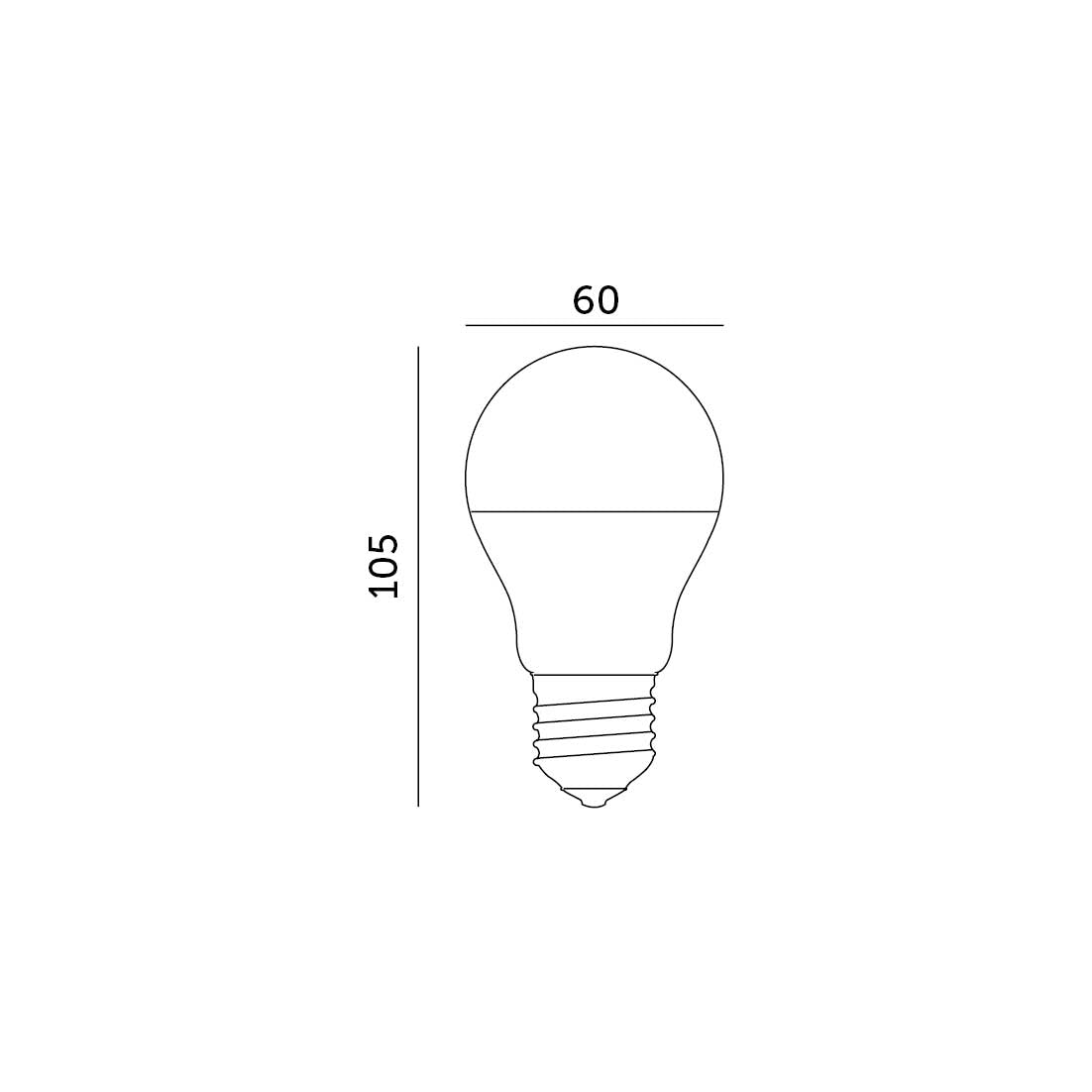 Żarówka LED GS 8,5W E27 barwa NEUTRALNA BIAŁA 240 stopni 806lm