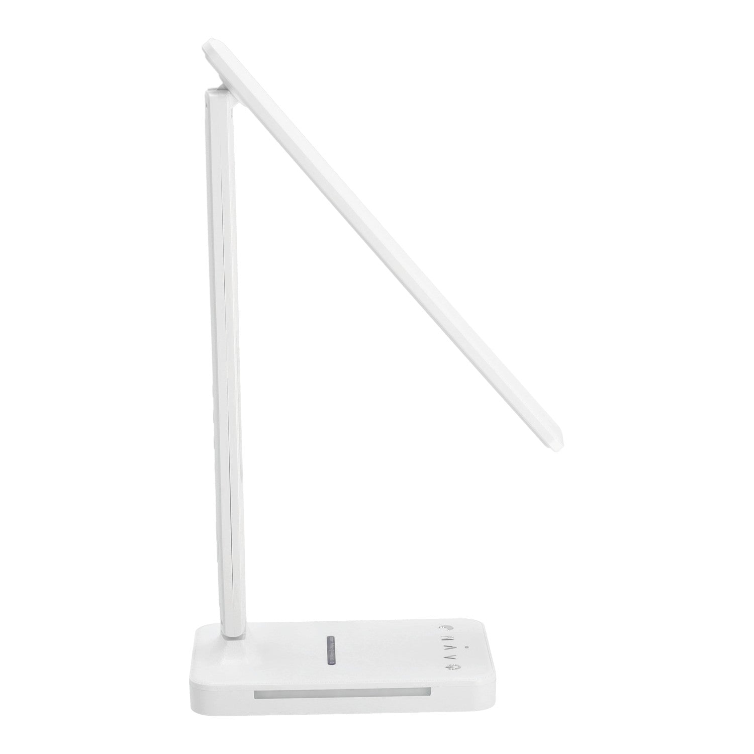 Lampka Biurkowa LED 7W BIAŁA Wyświetlacz Ładowarka Indukcyjna Q1 Alarm USB