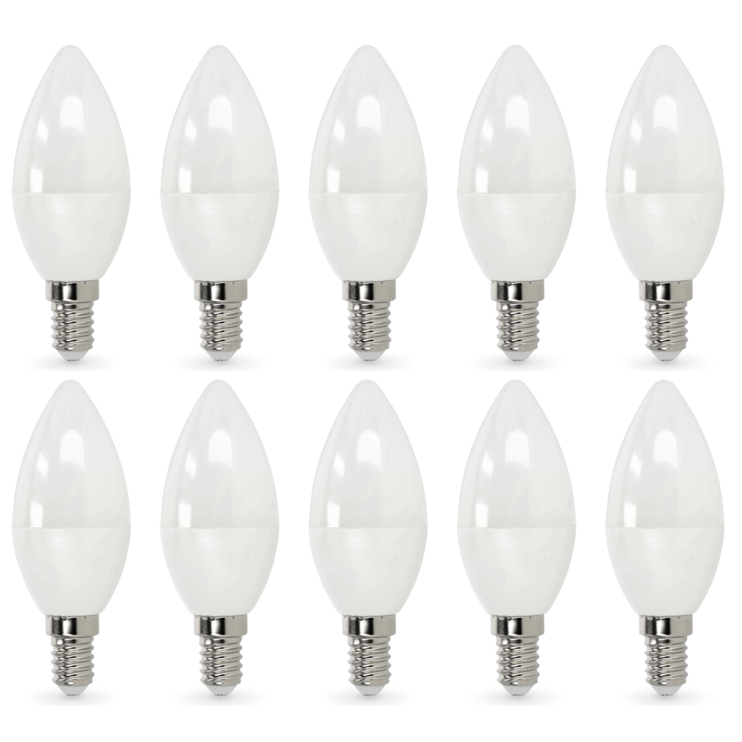 10x Żarówka LED SW E14 8,5W Barwa Ciepła 3000K 806lm Żarówka Świeczka