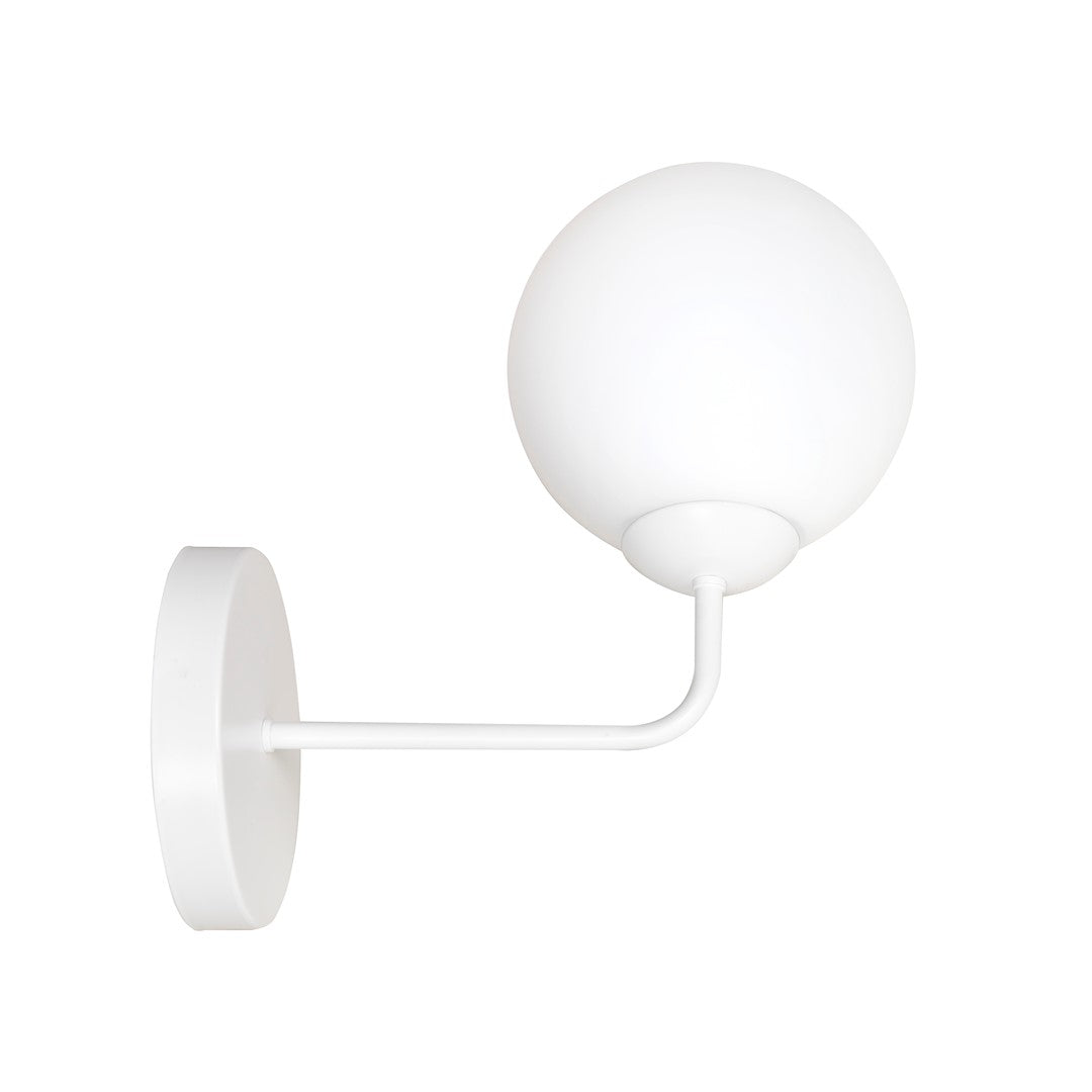 Lampa ścienna SELBI K1 WHITE biały stal lakierowana/szkło