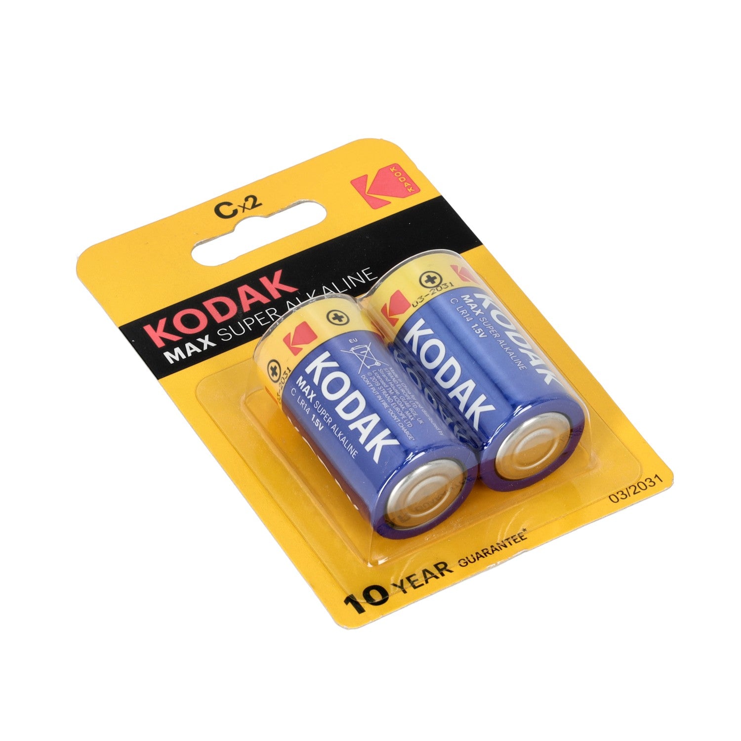 Bateria C KODAK MAX R14 1,5V alkaliczna BLISTER 2 sztuki