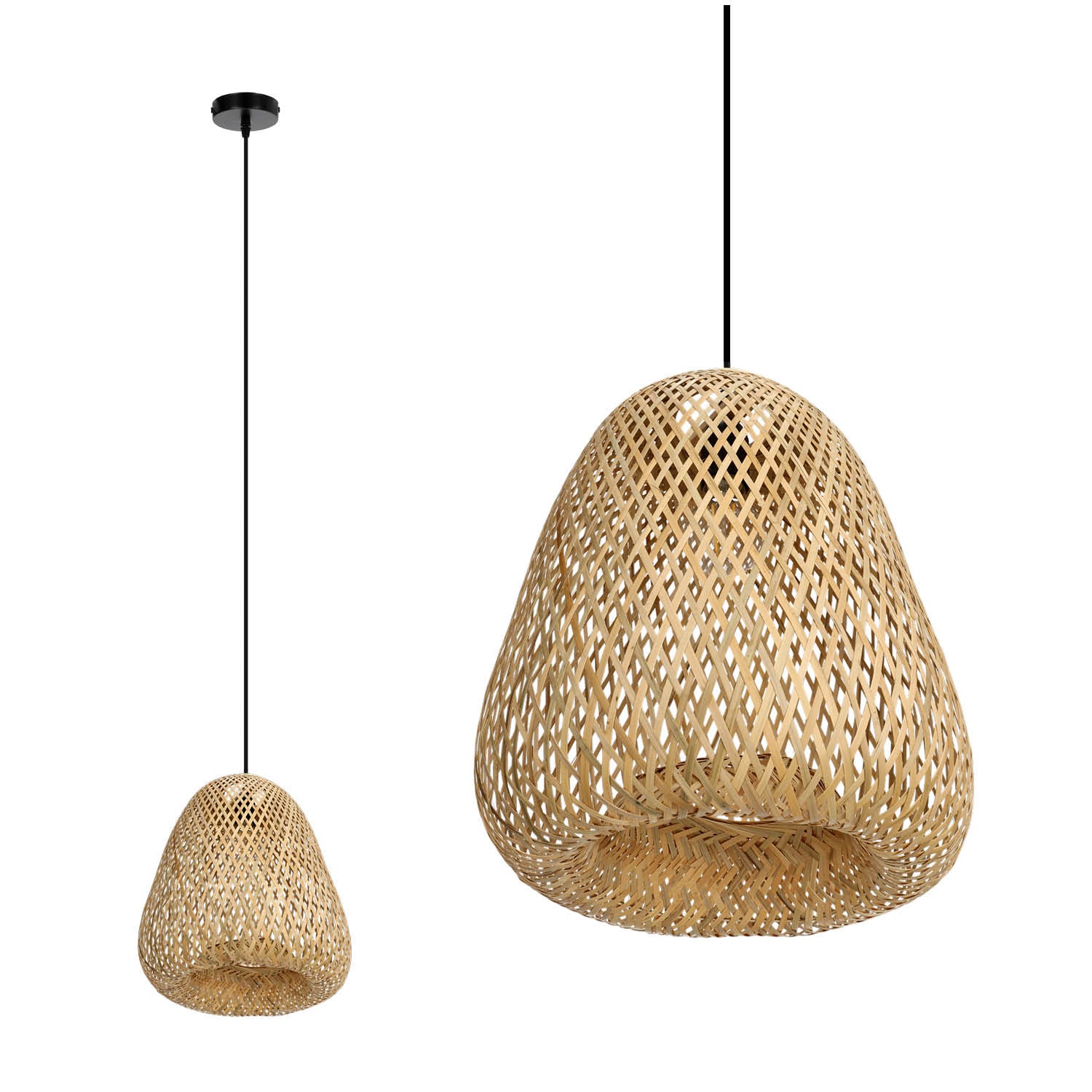 Lampa wisząca w stylu BOHO BEIRUT E27 odcienie czerni i beżu