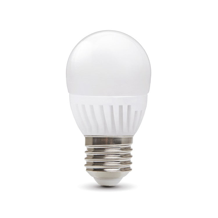 Żarówka LED 9W E27 barwa neutralna biała 4000K KULKA ceramiczny korpus