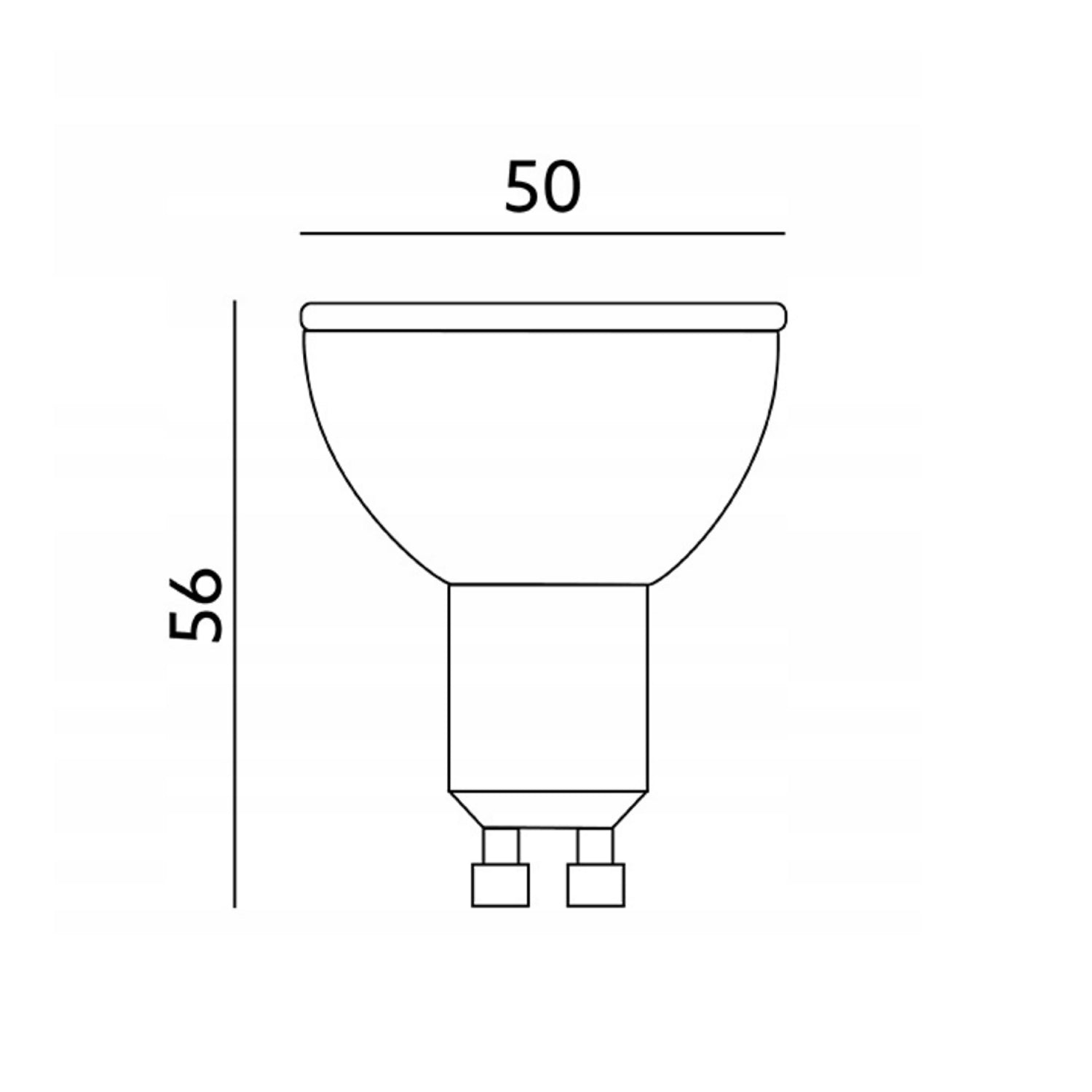 Zestaw 300x Żarówka LED GU10 5W barwa Ciepła Biała 3000K LLS