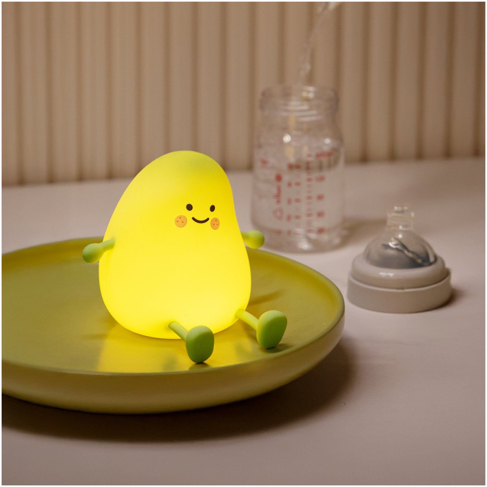 Bezprzewodowa Lampka Nocna MANGO LED Silikonowa Dotykowa USB - LAITICA