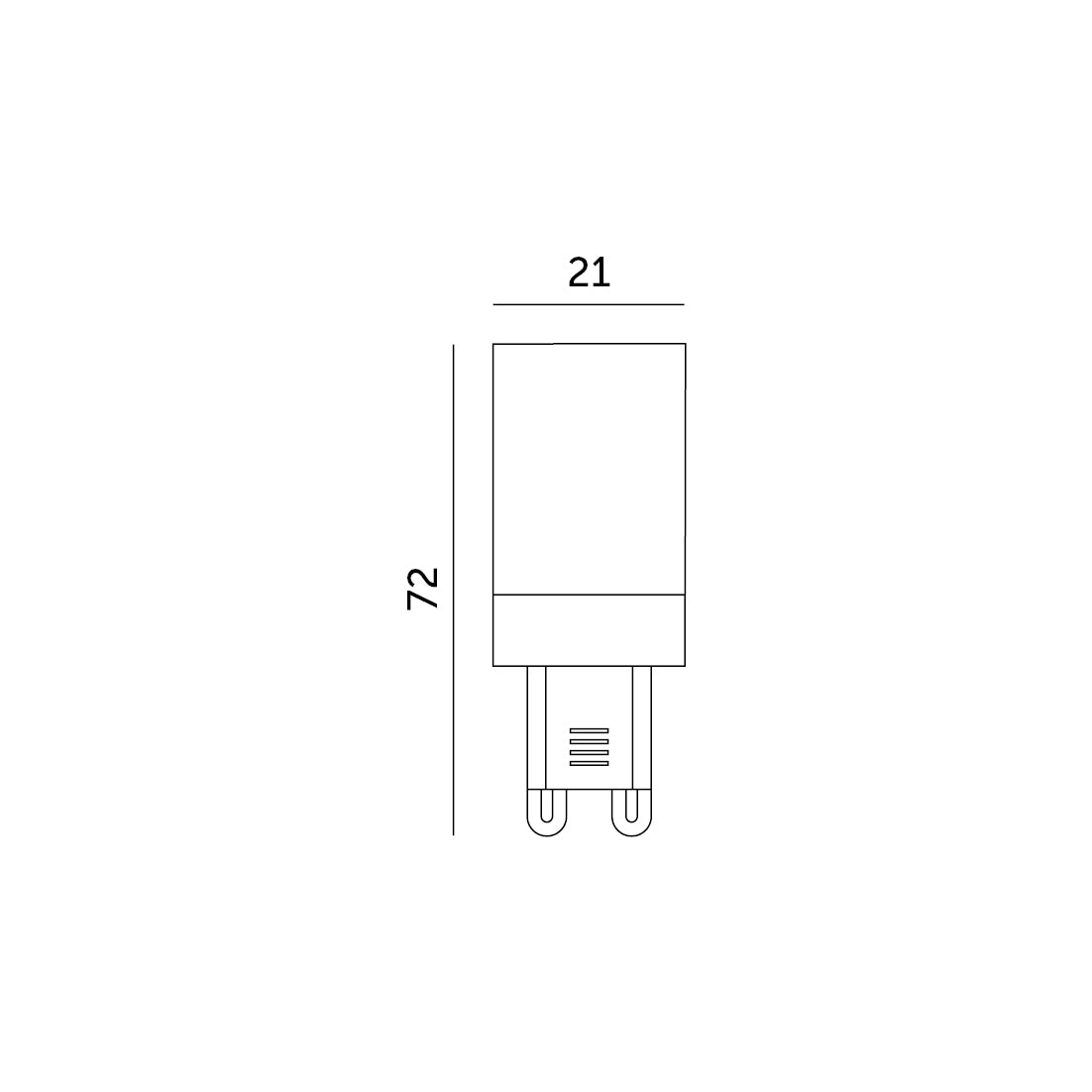 Żarówka LED G9 6W barwa CIEPŁOBIAŁA 3000K 600lm