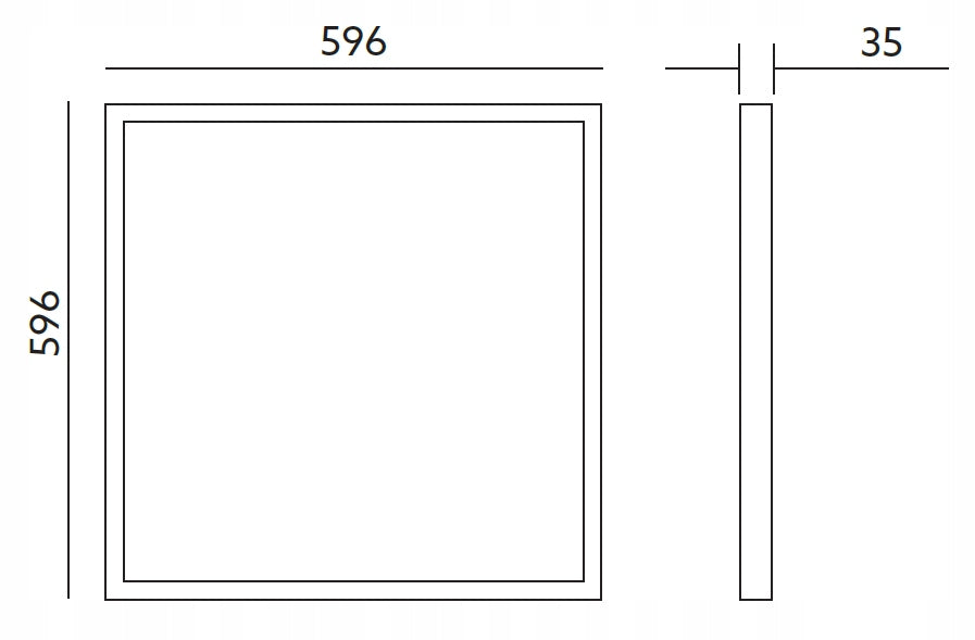 Panel LED 40W Kaseton Armstrong 60x60 Neutralny PREMIUM