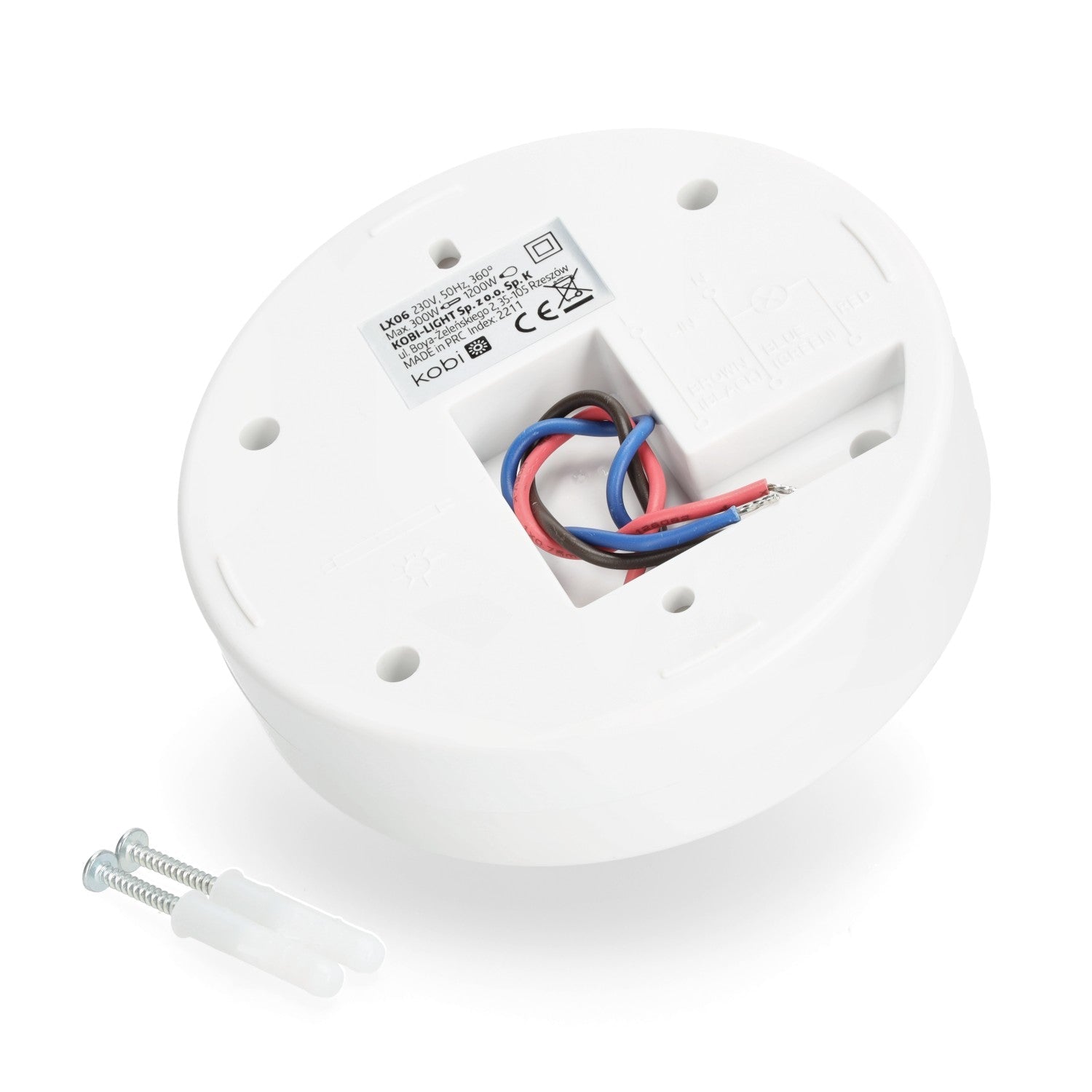 Czujnik ruchu 360 stopni PIR biały PREMIUM IP20 na podczerwień - LAITICA