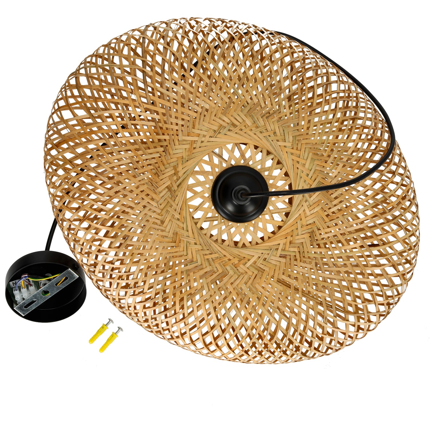 Lampa sufitowa wisząca w stylu boho BRUGIA M duża