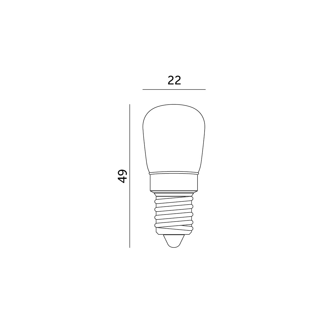 Zestaw 3x Żarówka LED 2W E14 barwa neutralna 4000K do okapów i lodówek