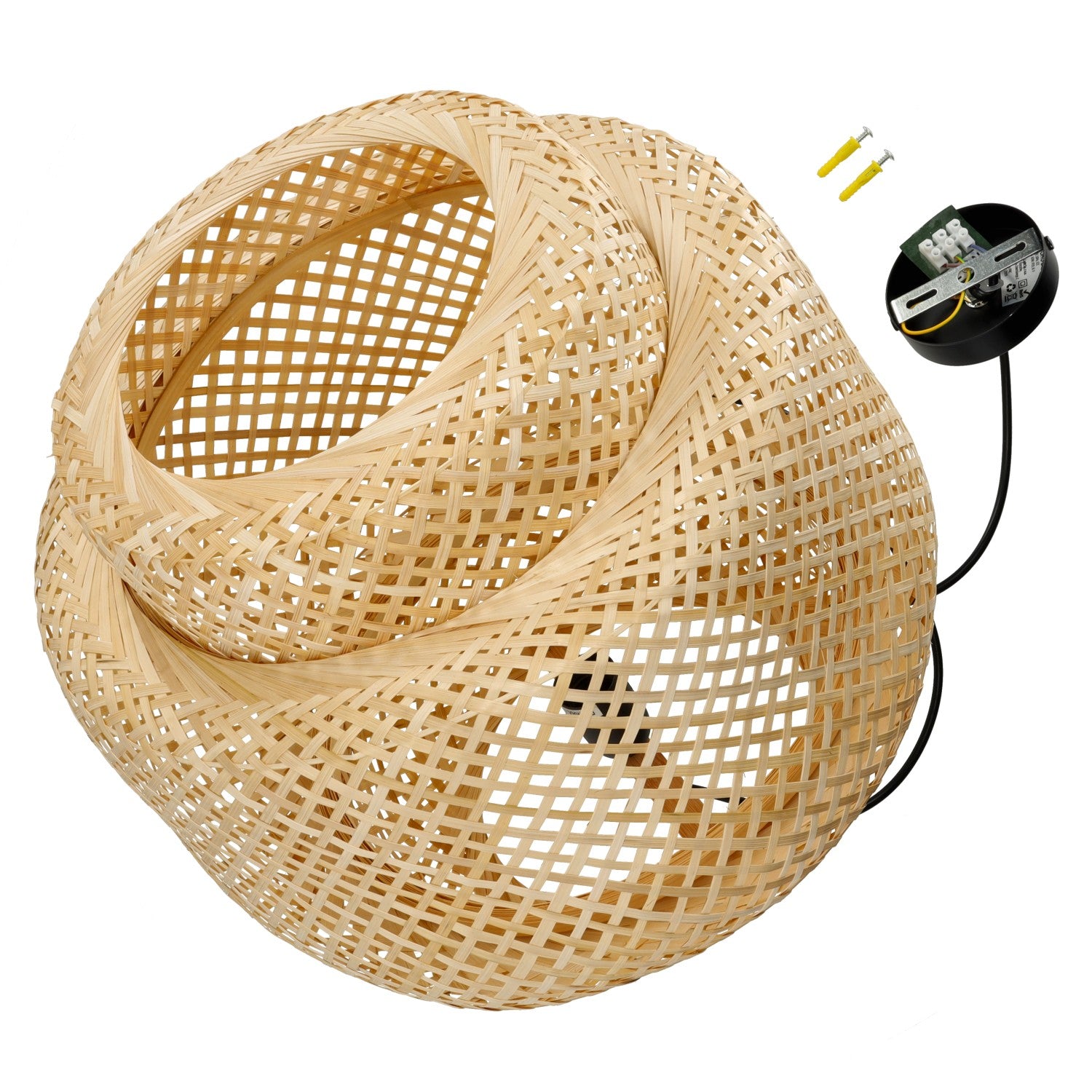 Lampa bambusowa BONN boho wisząca