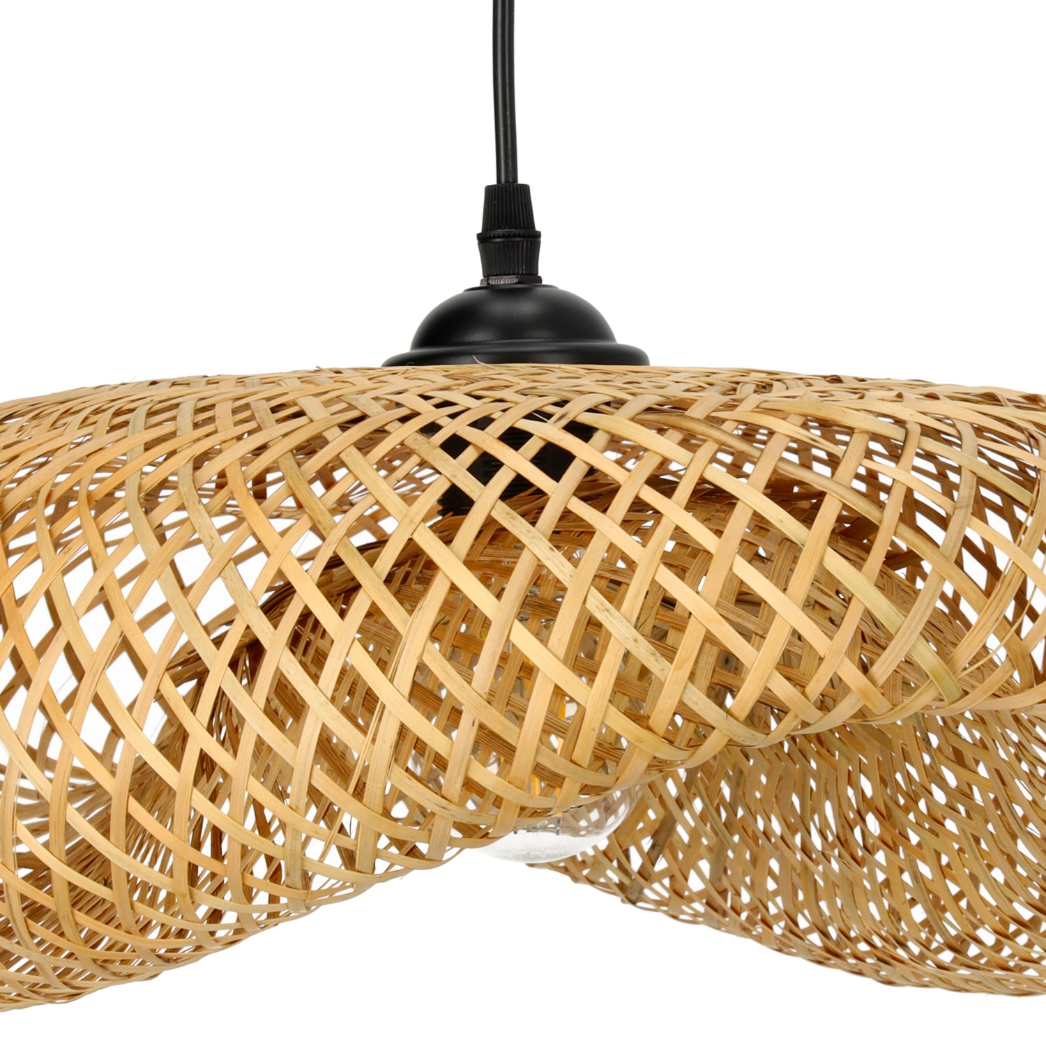 Lampa sufitowa wisząca w stylu boho BRUGIA M duża