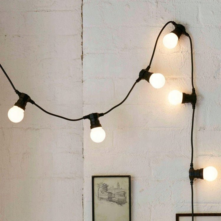 Girlanda Solarna LED 20m 20x E27 – Lampki Ogrodowe Taras Balkon - LAITICA