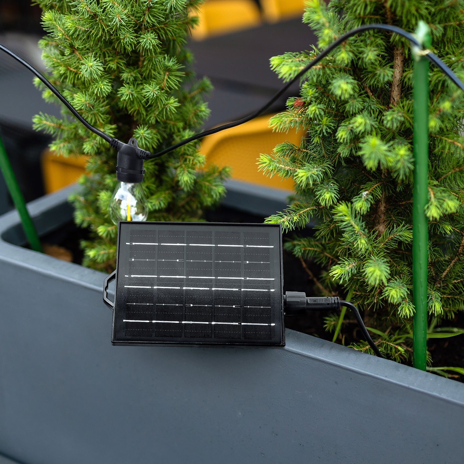 Girlanda Solarna Ogrodowa LED 10m 20x E27 – Lampki Taras Balkon - LAITICA