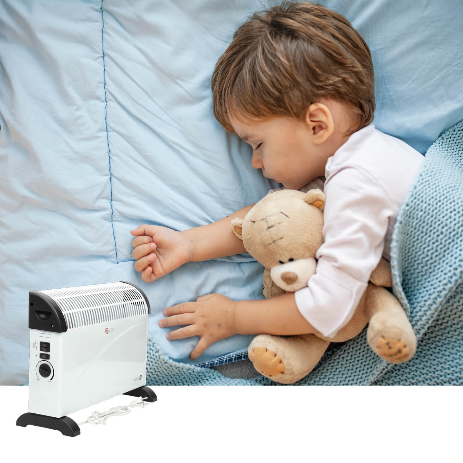 Grzejnik konwektorowy HIVER 2000W funkcja TURBO regulacja mocy - LAITICA