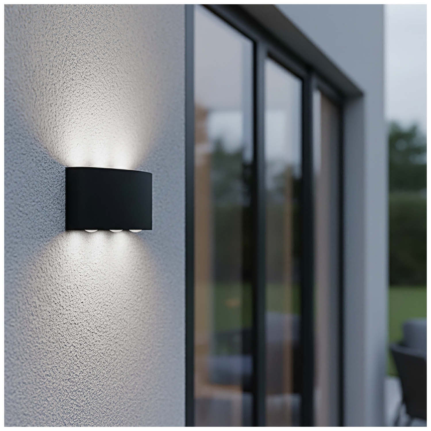 Kinkiet Elewacyjny LED Góra Dół 6W 4000K Lampa Ścienna Zewnętrzna - LAITICA