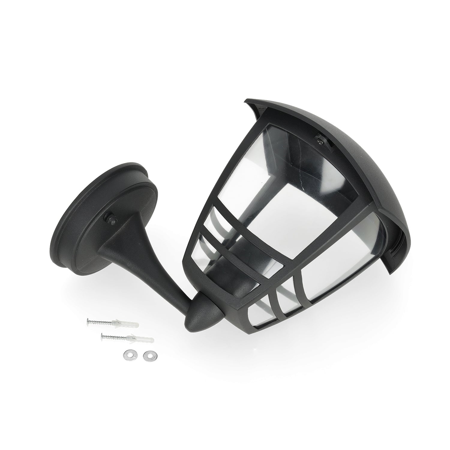 Kinkiet ogrodowy 1xE27 IP54 Lampa elewacyjna czarna - LAITICA