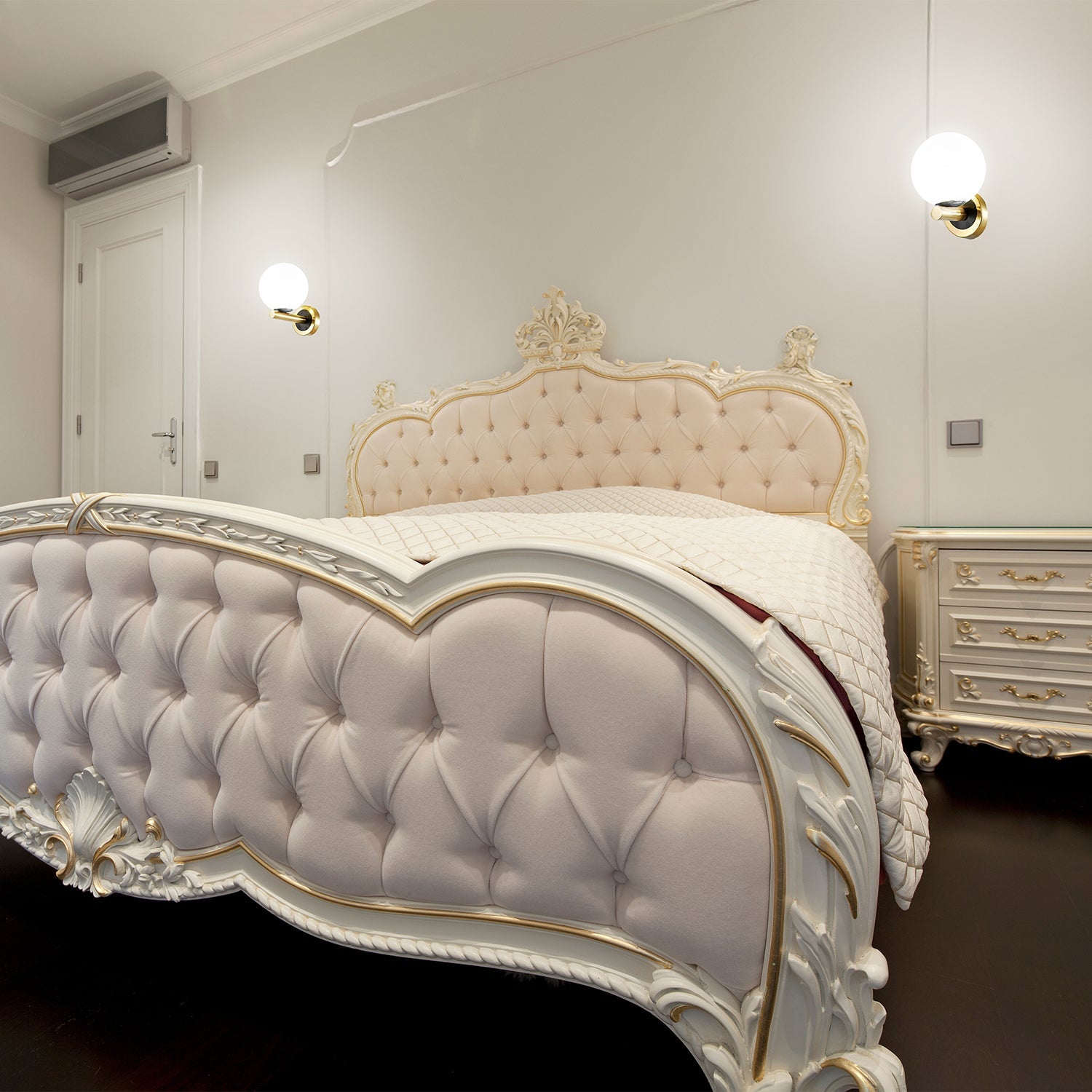 Kinkiet Ścienny Elegancka Lampa ze szklanym kloszem 1xG9 Złoto - Czarny - LAITICA