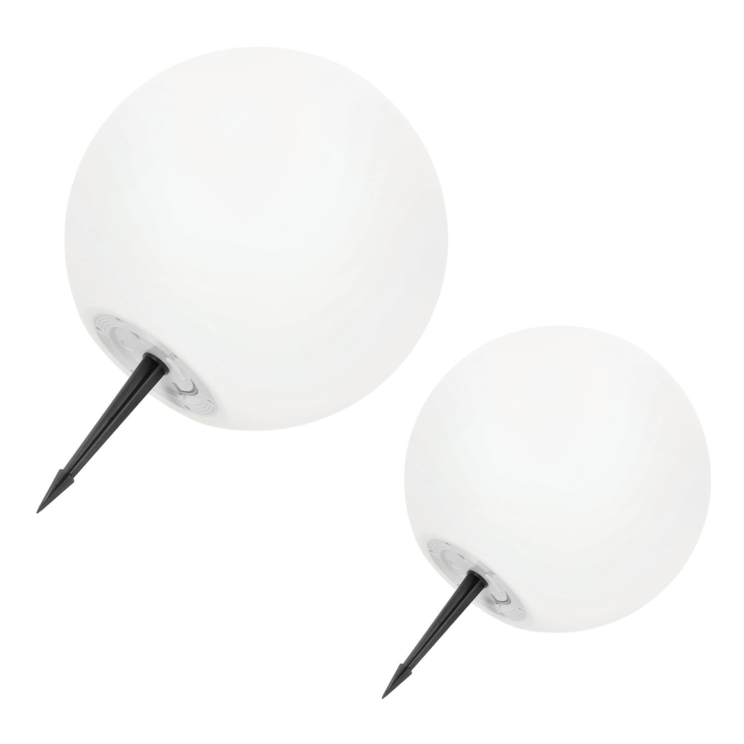 Kule Solarne LED RGB 30cm + 40cm - 3000K z Pilotem – Lampa Ogrodowa Solar - LAITICA