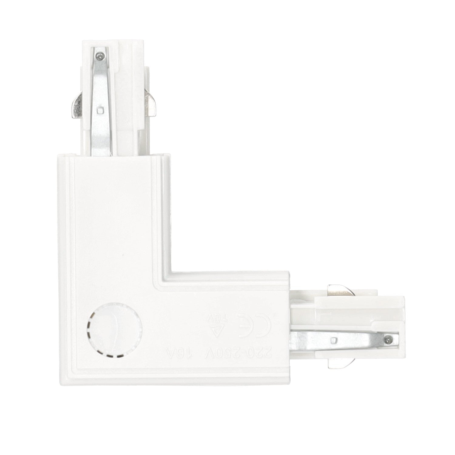 Łącznik 'L' do łączenia szyn ZEWNĘTRZNY LEWY BIAŁY do LED NEXTRACK - LAITICA