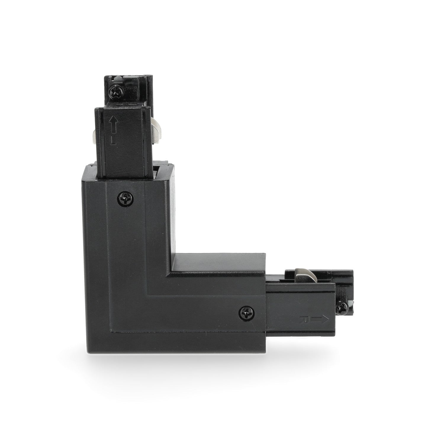 Łącznik 'L' do łączenia szyn ZEWNĘTRZNY LEWY CZARNY do LED NEXTRACK - LAITICA