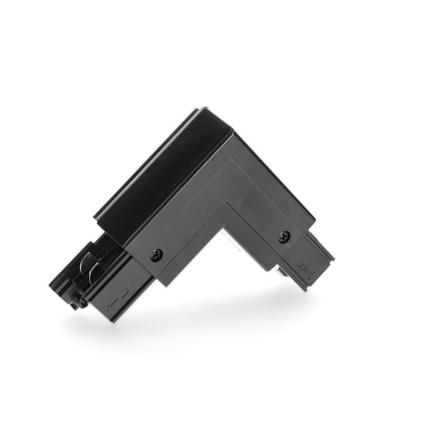Łącznik 'L' do łączenia szyn ZEWNĘTRZNY PRAWY CZARNY do LED NEXTRACK - LAITICA