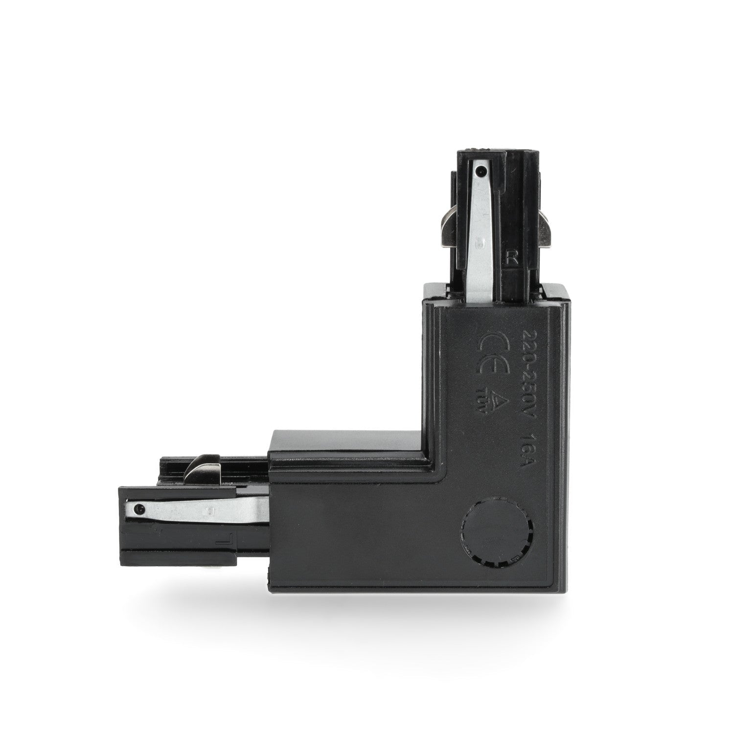 Łącznik 'L' do łączenia szyn ZEWNĘTRZNY PRAWY CZARNY do LED NEXTRACK - LAITICA