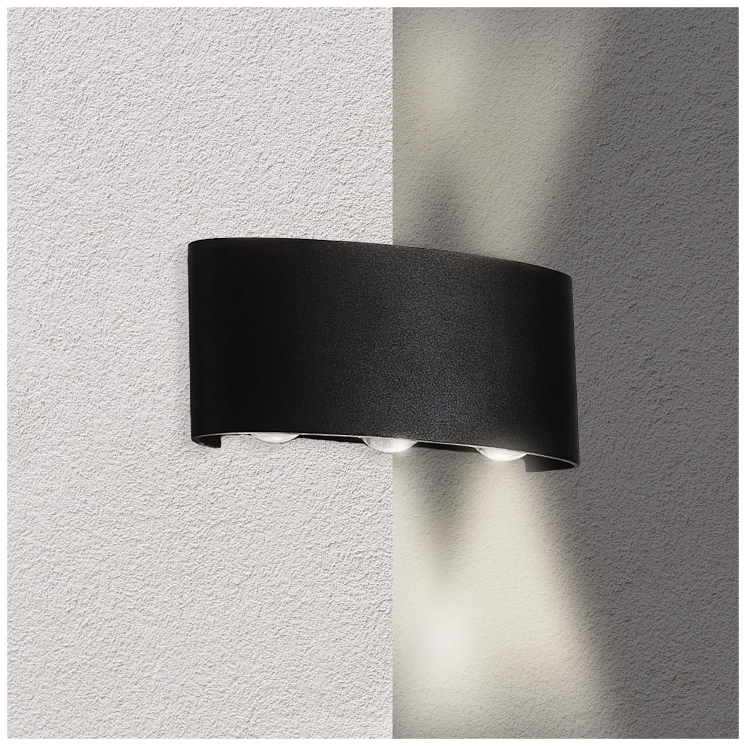 Lampa Elewacyjna LED Góra Dół 6W 4000K Kinkiet Zewnętrzny IP54 - 2szt - LAITICA