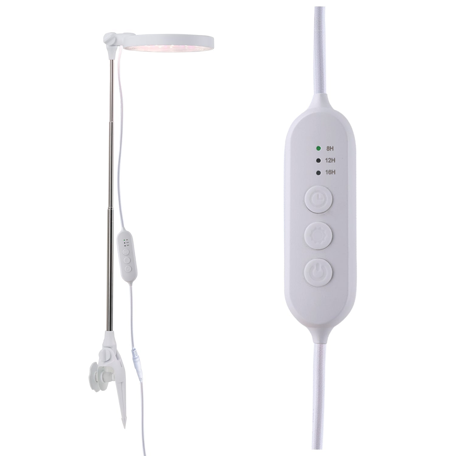 Lampa LED DO WZROSTU ROŚLIN 10W regulacja TIMER biała DO UPRAWY ściemniana - LAITICA