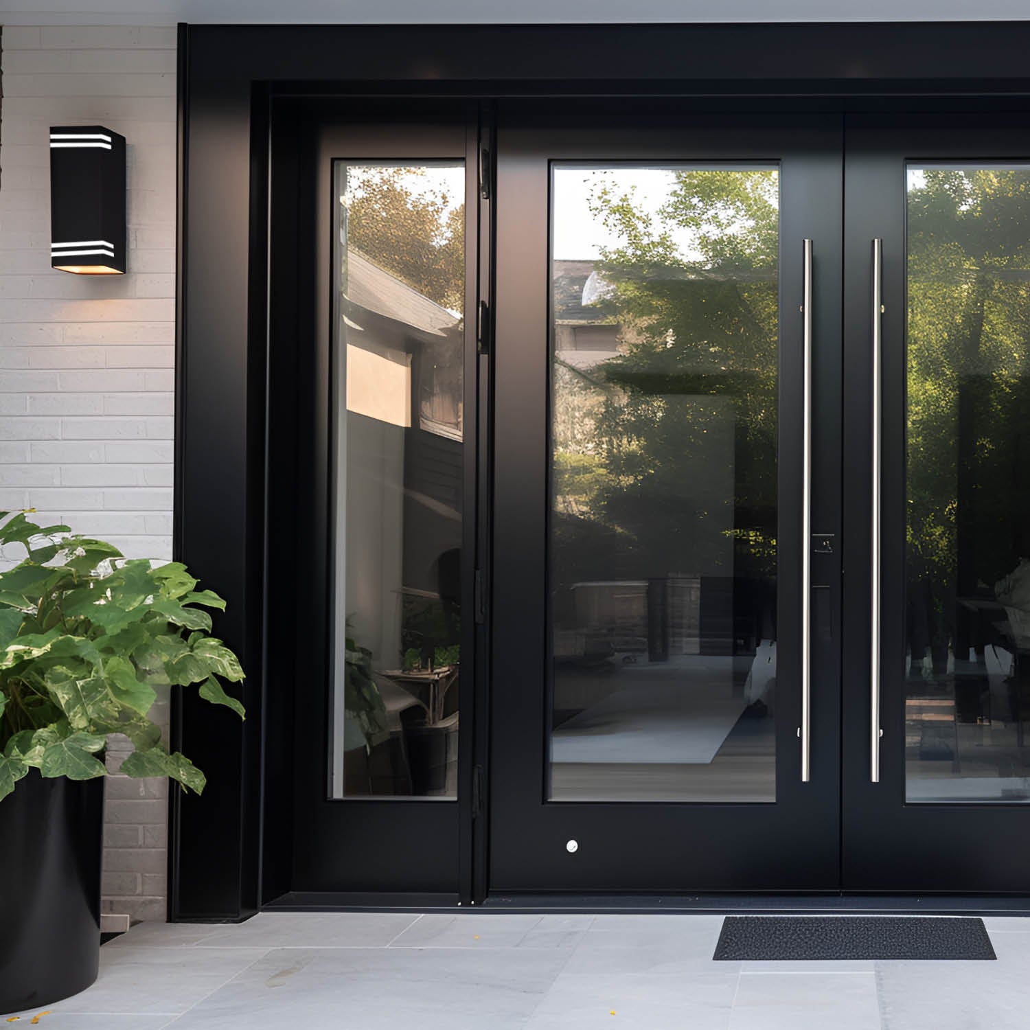 Lampa ogrodowa naścienna MICASA10 szara - LAITICA