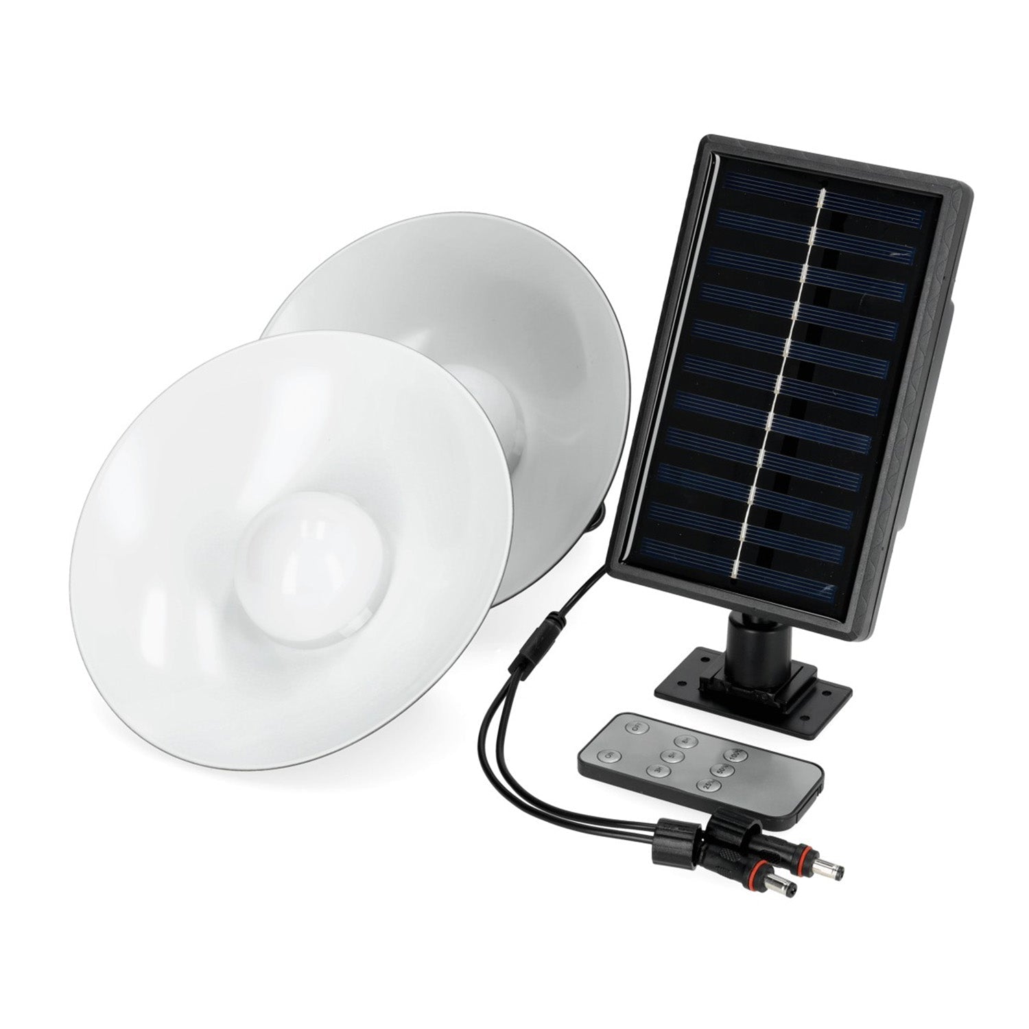 Lampa solarna CAIRO 2x0,5W oświetlenie zewnętrzne barwa zimna DWA KLOSZE - LAITICA
