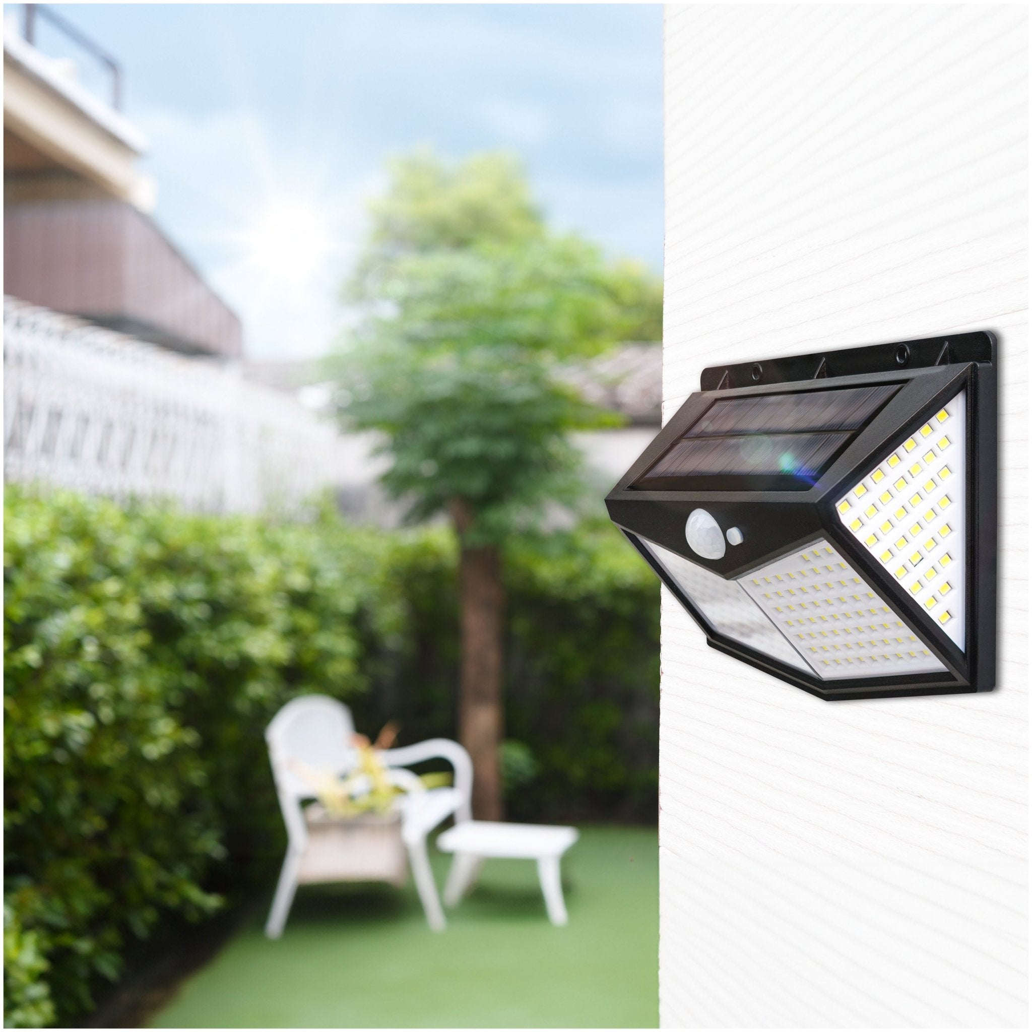 Lampa solarna ledowa SUNRAY barwa zimna 3 tryby świecenia CZUJNIK RUCHU - LAITICA
