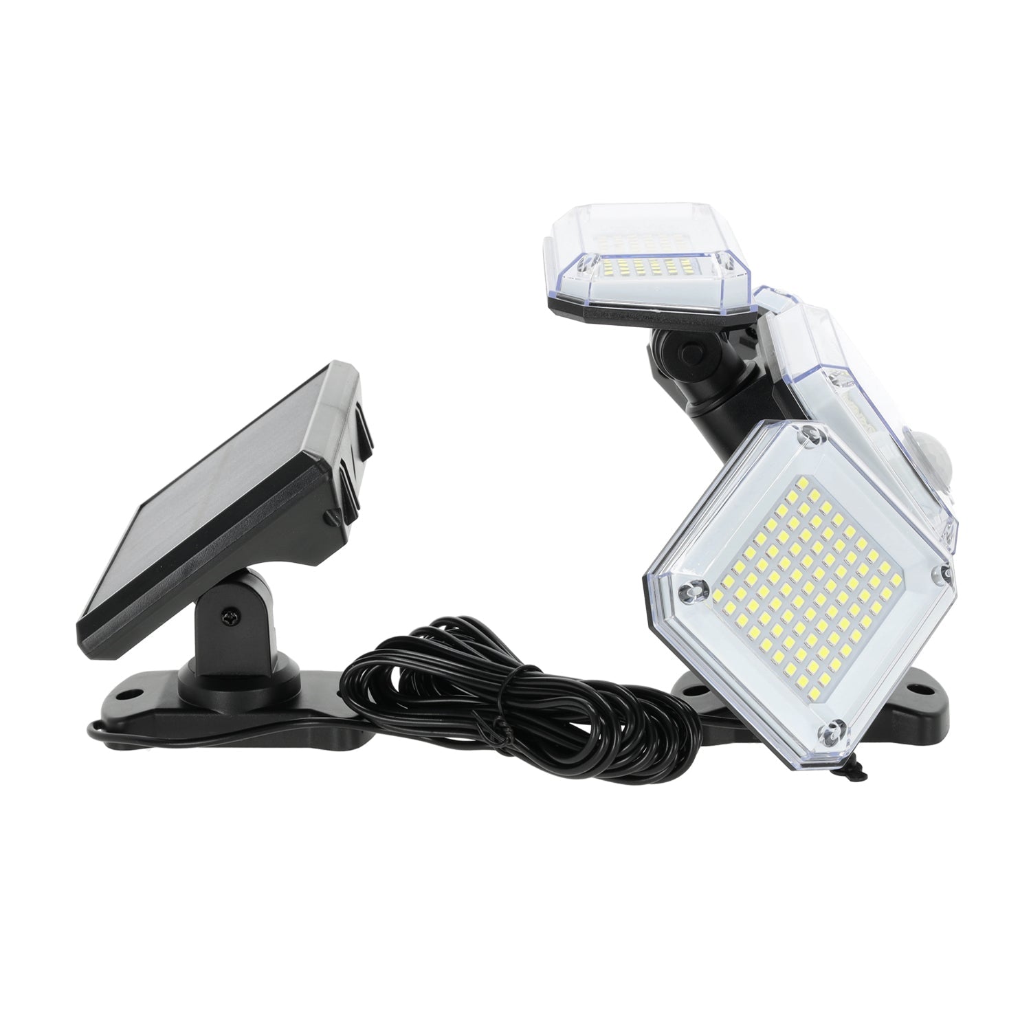 Lampa Solarna Ledowa z CZUJNIKIEM RUCHU 6500K 3 tryby NAŚWIETLACZ + pilot - LAITICA