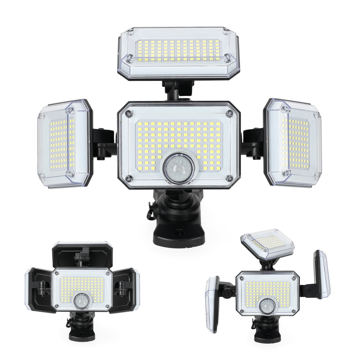 Lampa Solarna Ledowa z CZUJNIKIEM RUCHU 6500K 3 tryby NAŚWIETLACZ + pilot - LAITICA