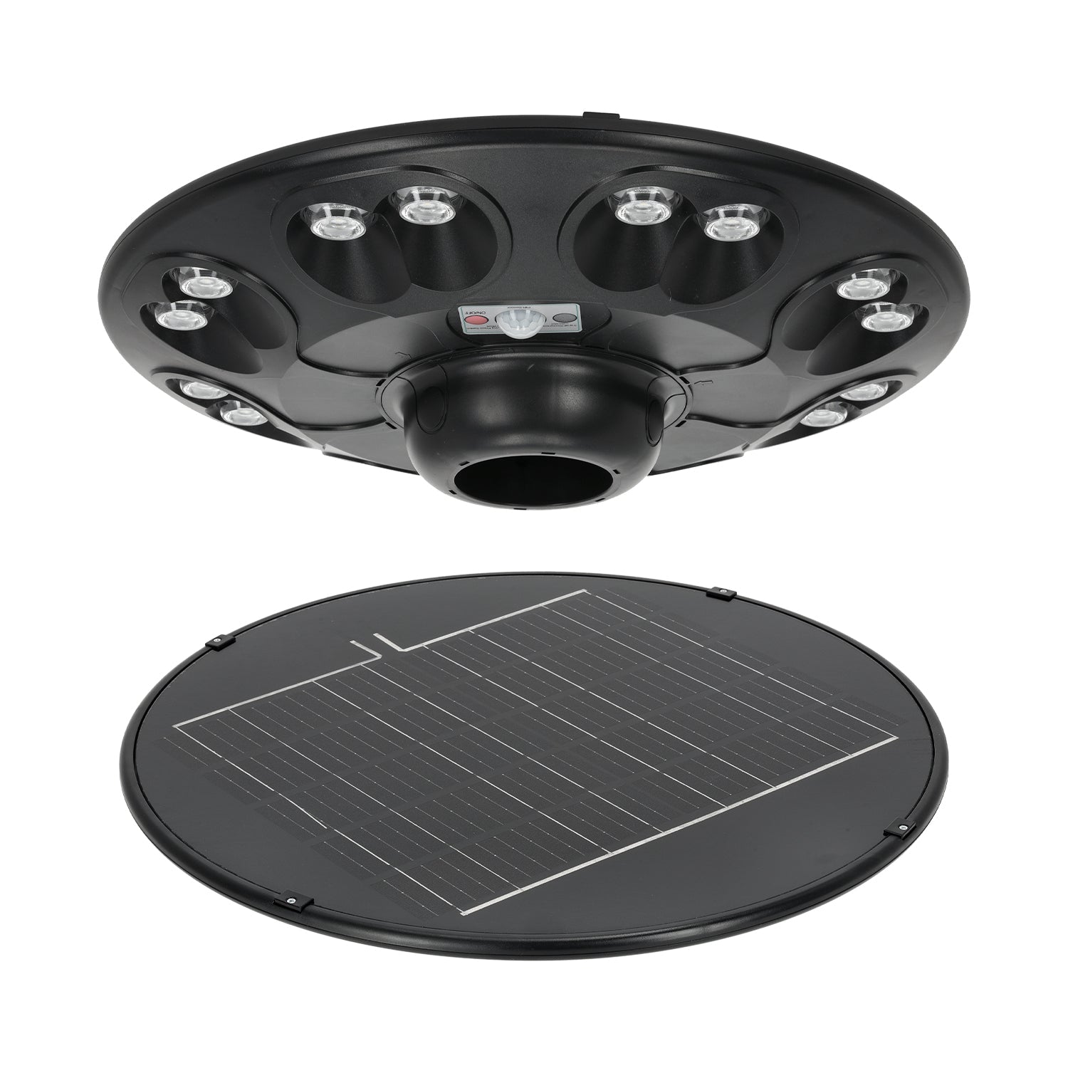 Lampa solarna uliczna 15W LED 4000K IP54 z czujnikiem ruchu i zmierzchu + pilot - LAITICA