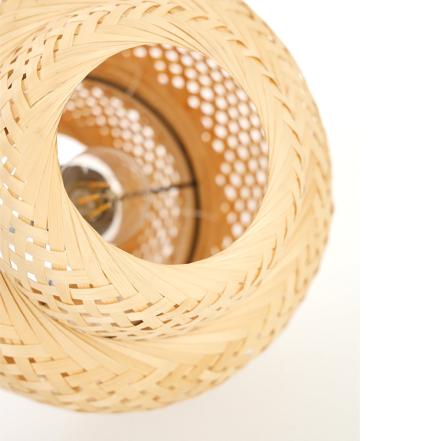 Lampa stojąca bambusowa BOHO BONN ST lampa podłogowa naturalna 1xE27 - LAITICA