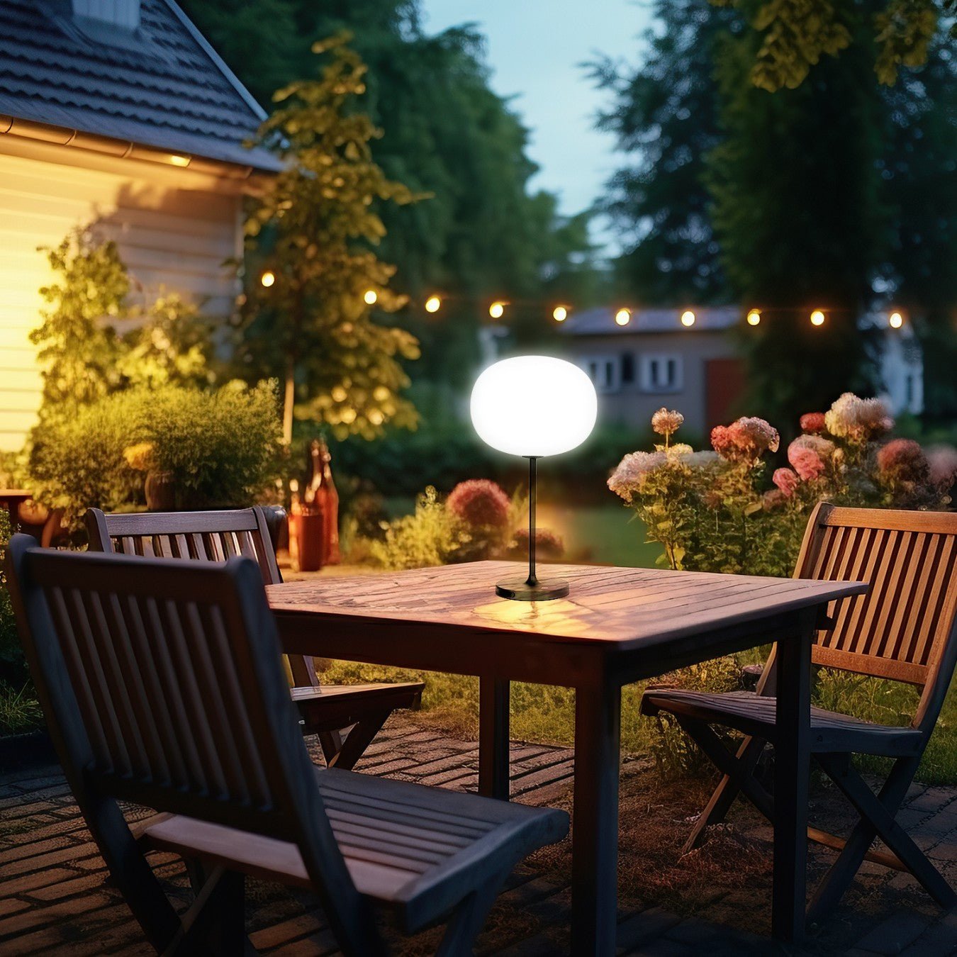 Lampa stołowa ogrodowa LED VENEZIA S 2W bezprzewodowa ładowanie USB 23cm - LAITICA