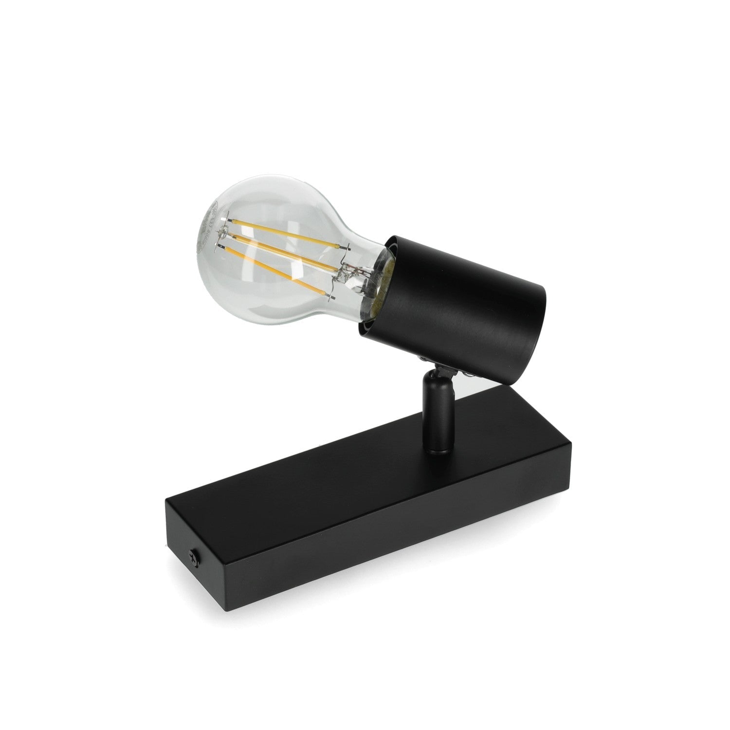 Lampa sufitowa 1xE27 REGULOWANA czarna - LAITICA