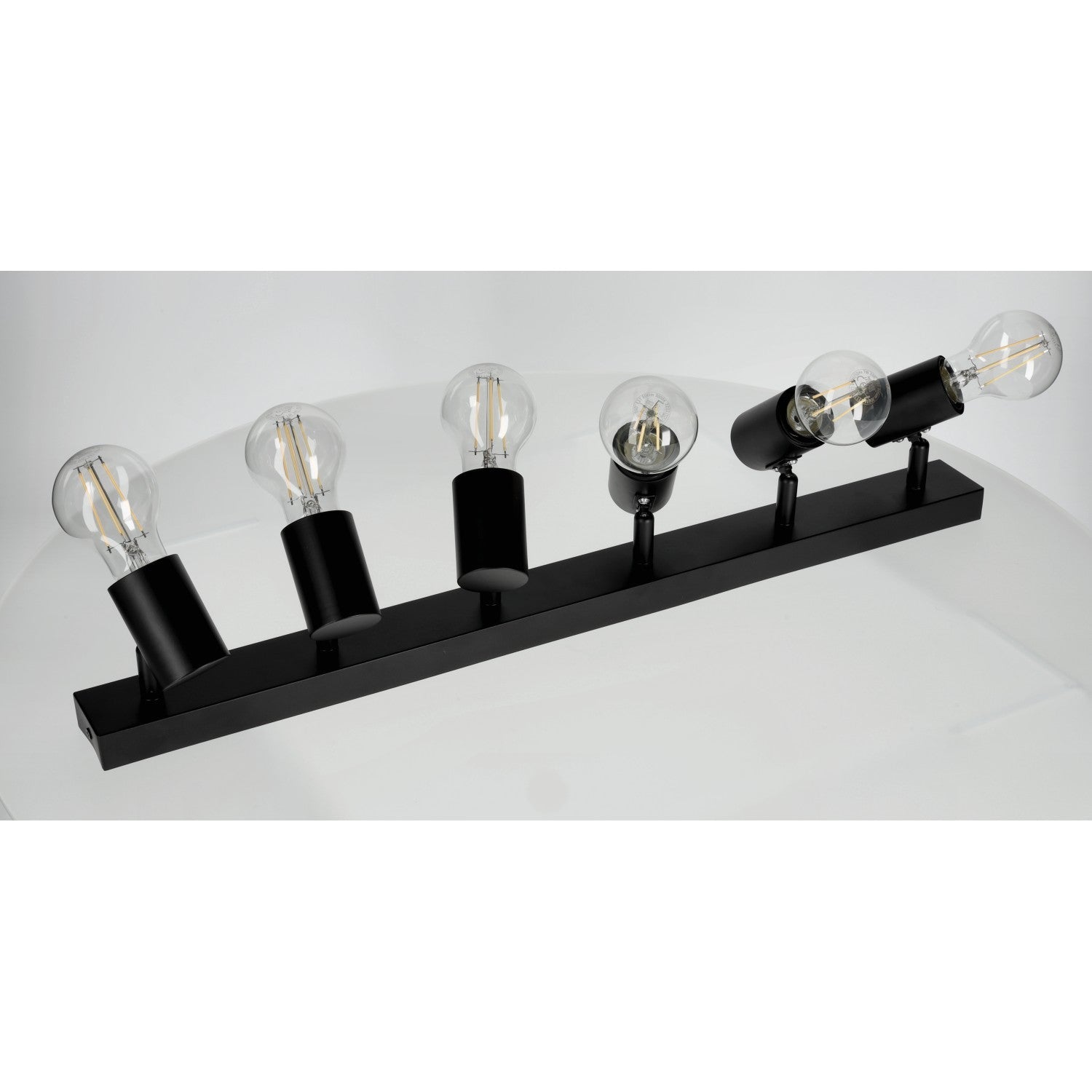Lampa sufitowa 6 punktów światła E27 REGULOWANA czarna - LAITICA