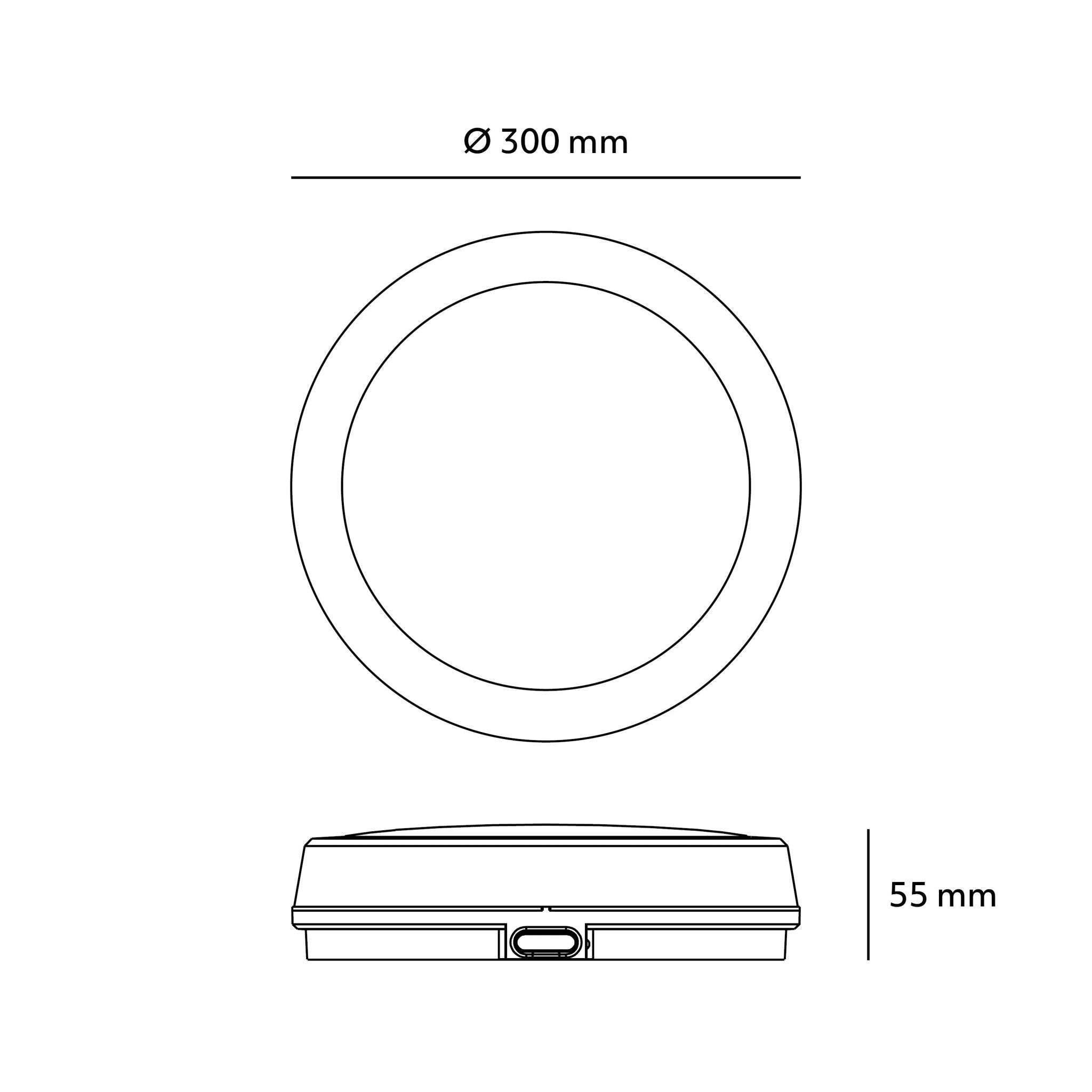 Lampa Sufitowa LED 18W Biała Okrągła CCT Regulacja Barwy Oprawa Natynkowa - LAITICA