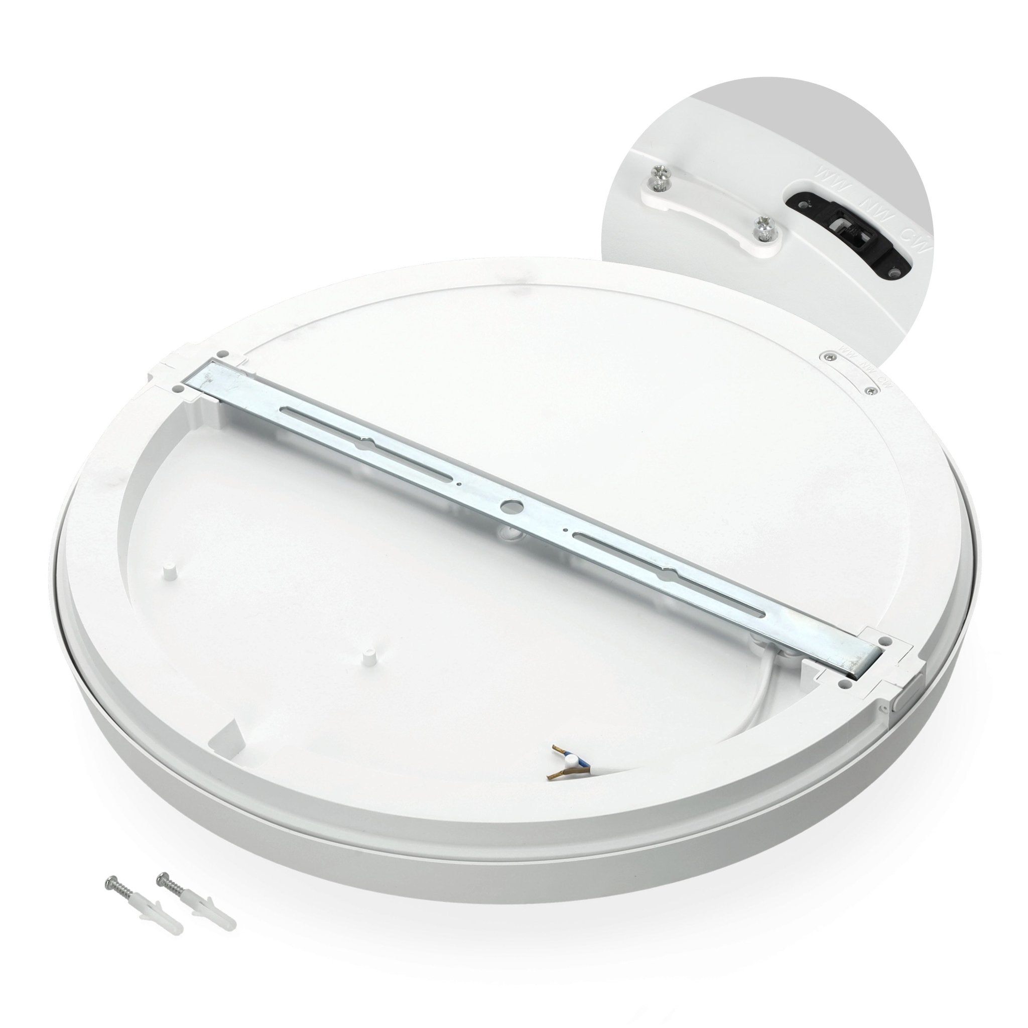 Lampa Sufitowa LED 36W Biała Okrągła CCT Regulacja Barwy Oprawa Natynkowa - LAITICA