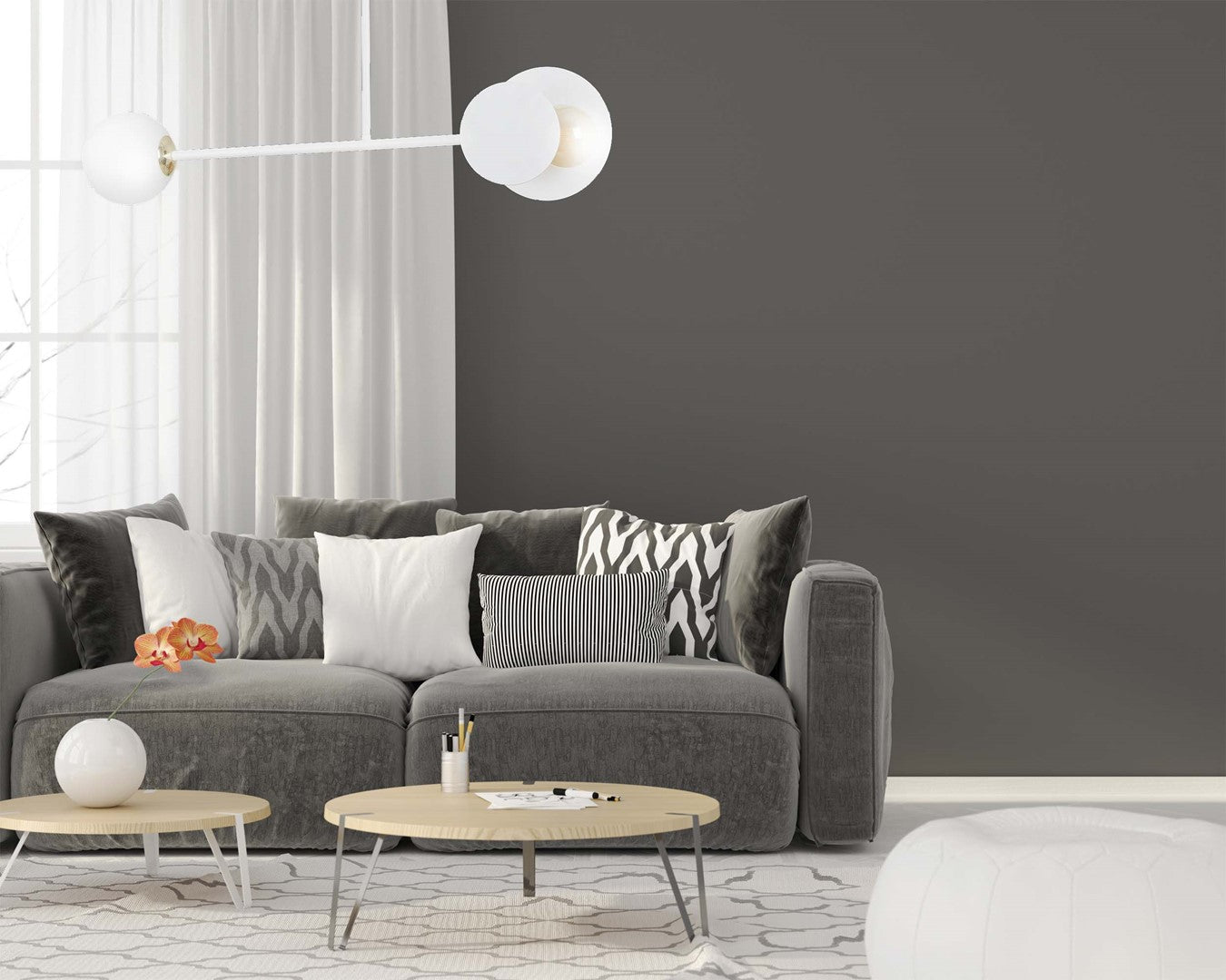 Lampa sufitowa MINERVA 2 WHITE oryginalna klosz biała - LAITICA