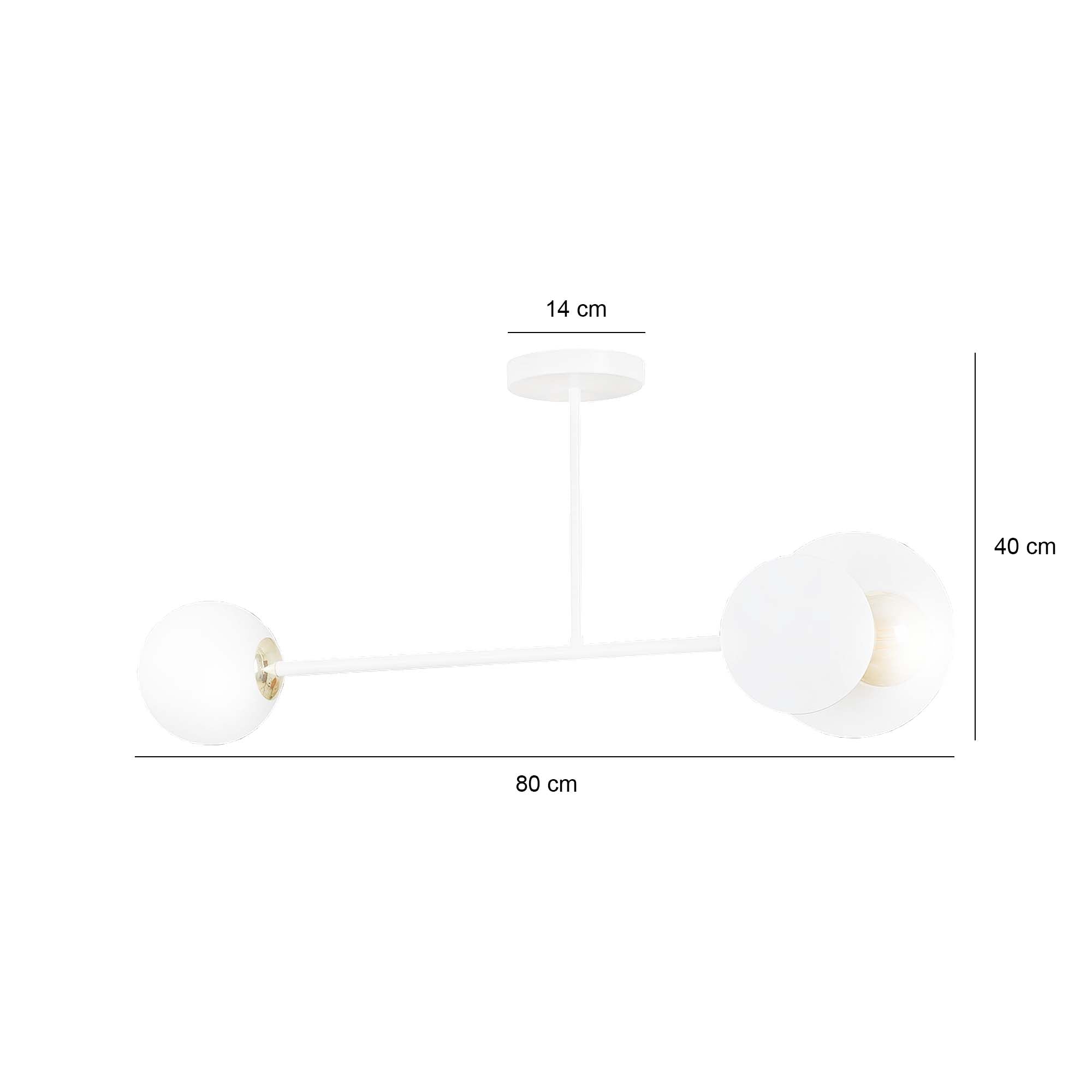 Lampa sufitowa MINERVA 2 WHITE oryginalna klosz biała - LAITICA