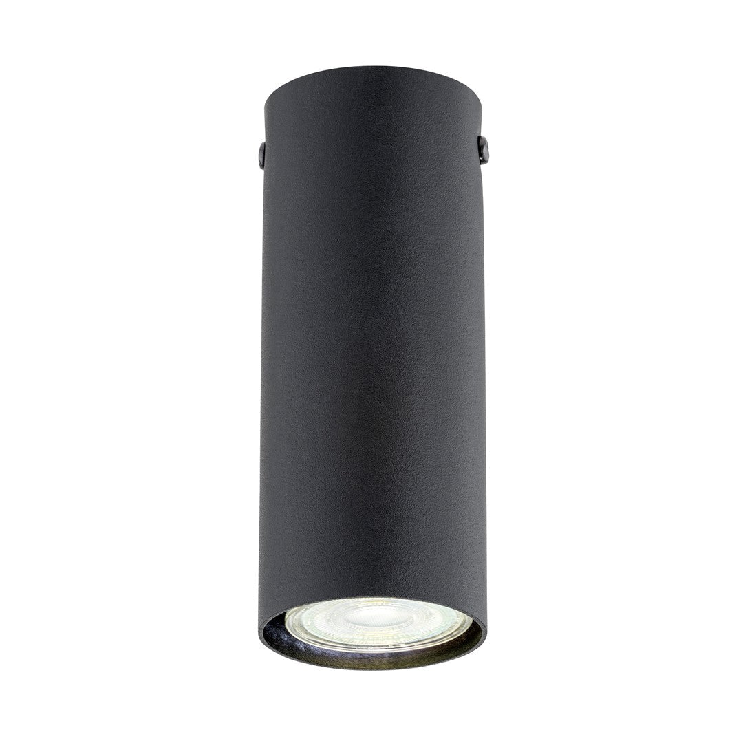 Lampa sufitowa TECNO 1S BLACK nowoczesna, spot, czarna - LAITICA