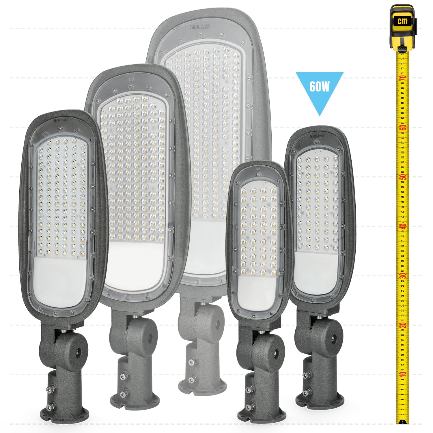 Lampa Uliczna Latarnia Oprawa Drogowa LED PRO 60W REGULOWANA mocna IP66 - LAITICA