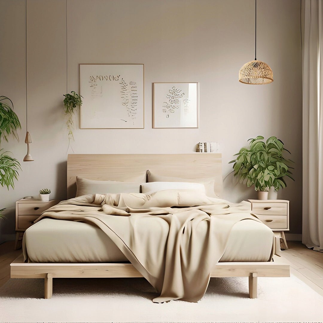 Lampa w Stylu BOHO Wisząca Rattanowa Pleciona Naturalna E27 Sufitowa - LAITICA