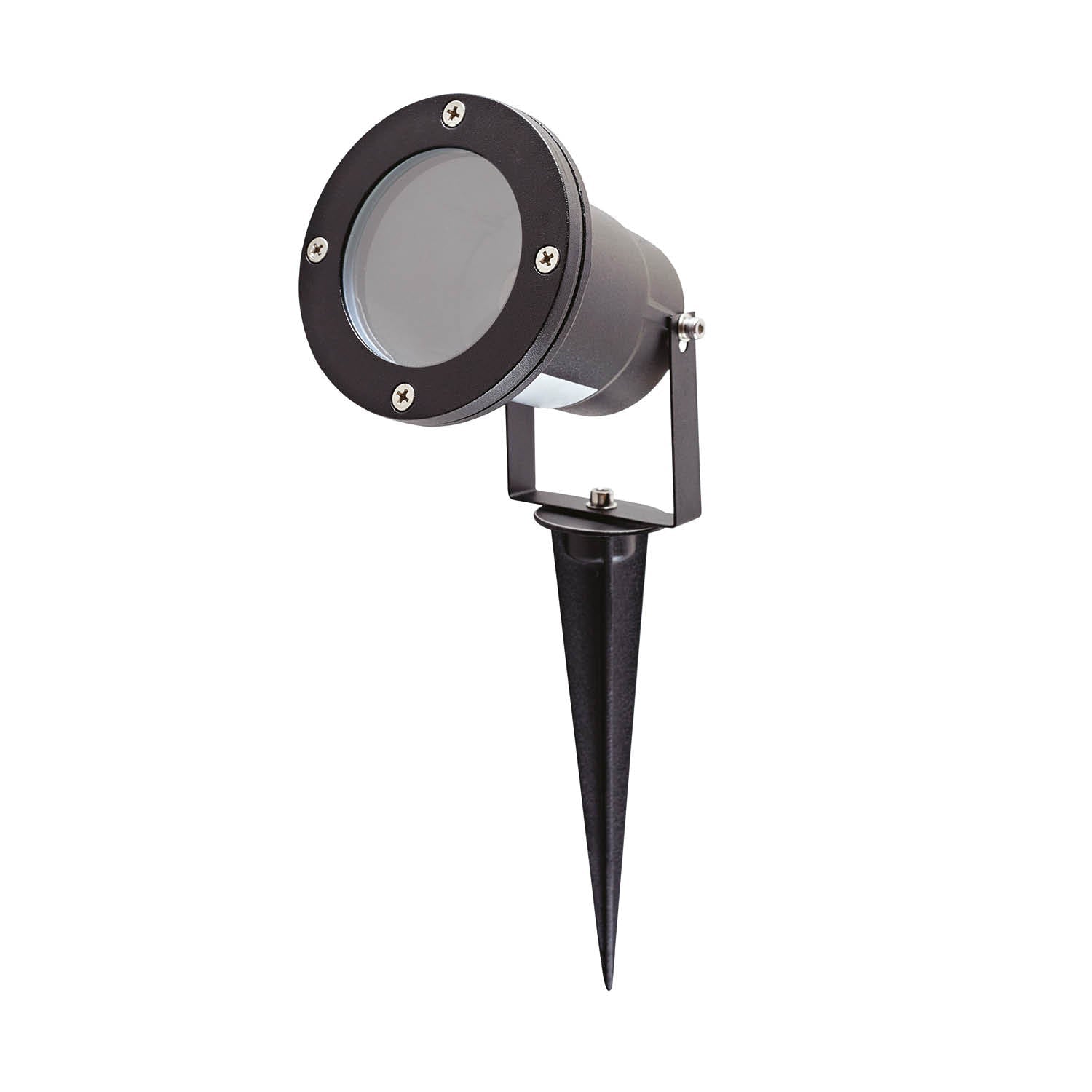 Lampa wbijana PORTO ogrodowa reflektor CZARNY wodoodporna - LAITICA