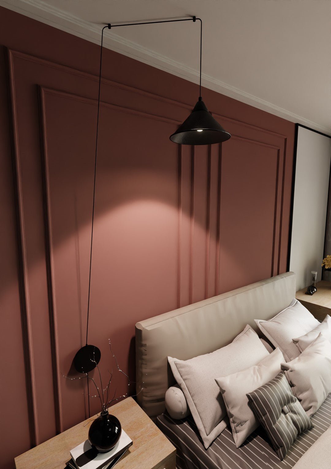 Lampa wisząca ABRAMO 1 BLACK nowoczesna, loft, czarna - LAITICA