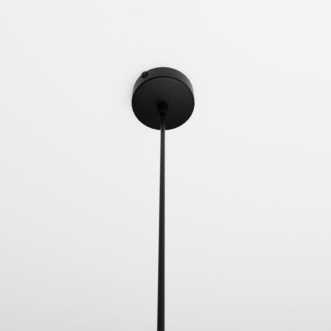 Lampa wisząca ISTAR 1 BL GRAFIT minimalistyczna klosz czarna - LAITICA
