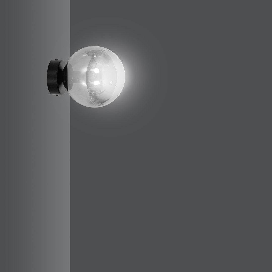 Lampa wisząca NICEA klosz GRAFITOWY 1xE14 nowoczesny kinkiet czarny - LAITICA